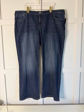 Reitmans Indigo Stretch Bootcut Jeans- Size 22